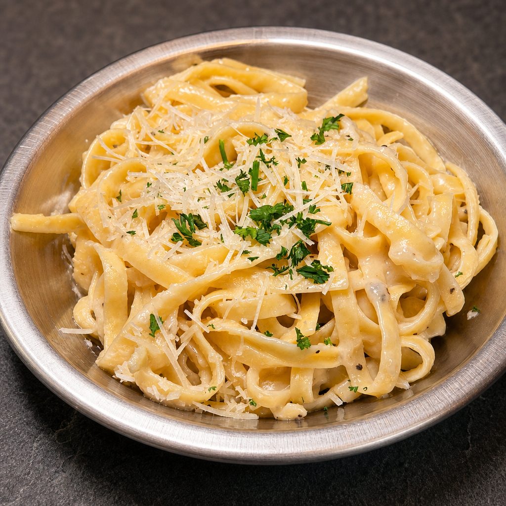 Fettuccine Alfredo.